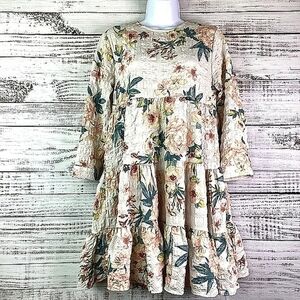 ZARA SHARON SIZE XS FLORAL‎ EASTER SPRING SUMMER SHORT DRESS EUC